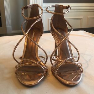 High heel strappy sandals
